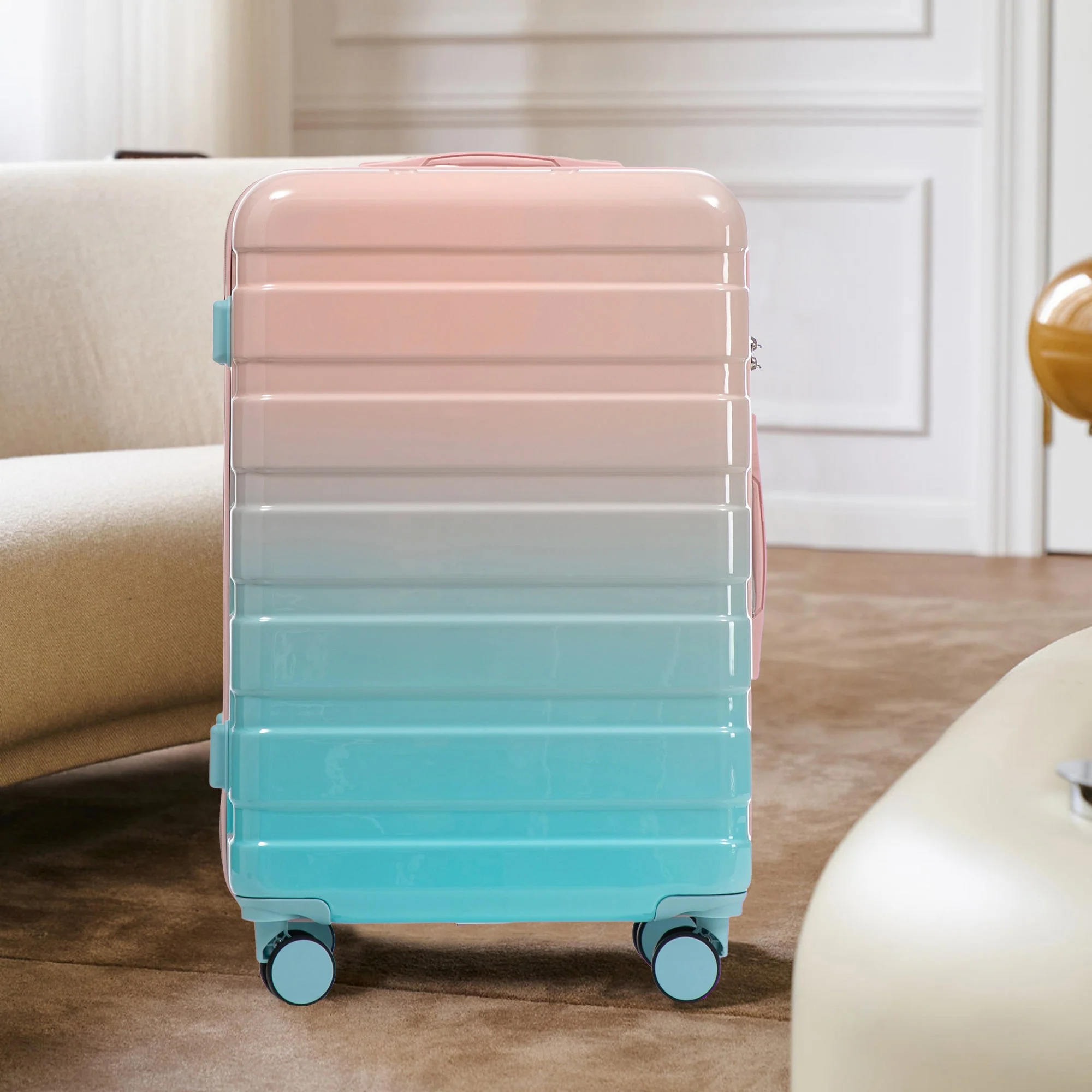 20'/24'/28' 3-Piece PC Spinner Wheel Luggage Set with Combination Lock - Image 10
