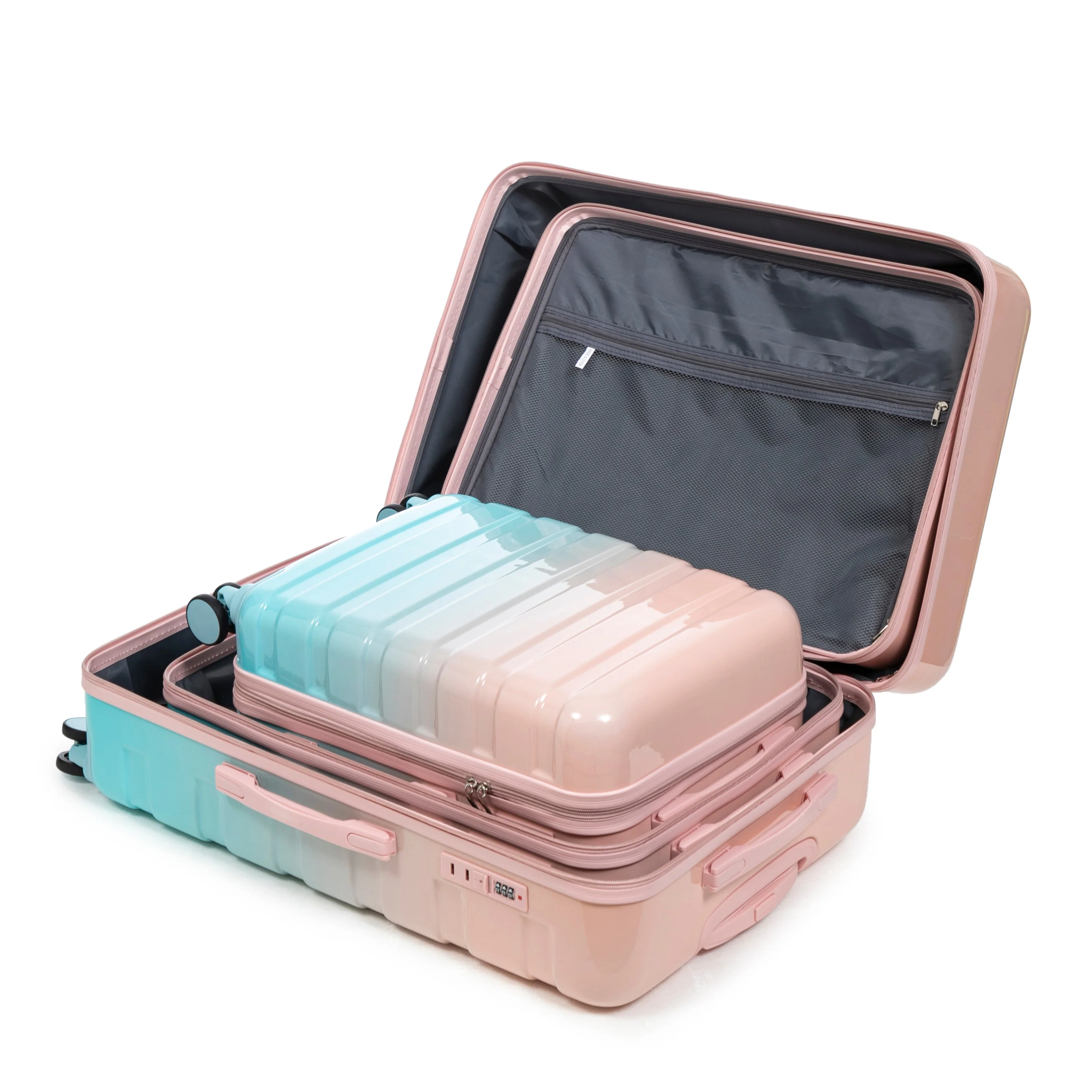 20'/24'/28' 3-Piece PC Spinner Wheel Luggage Set with Combination Lock - Image 19