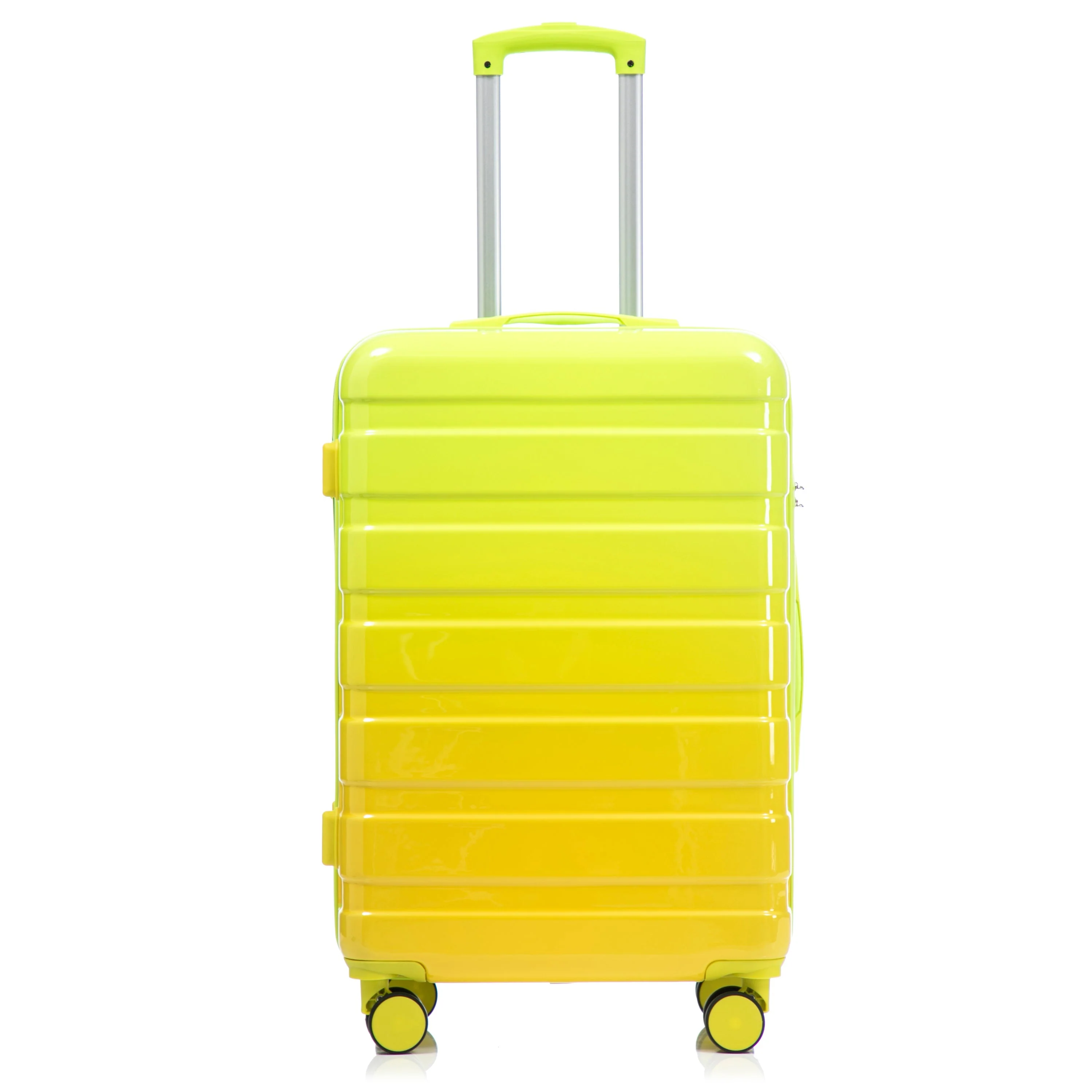 20'/24'/28' 3-Piece PC Spinner Wheel Luggage Set (Yellow+Green) - Image 24