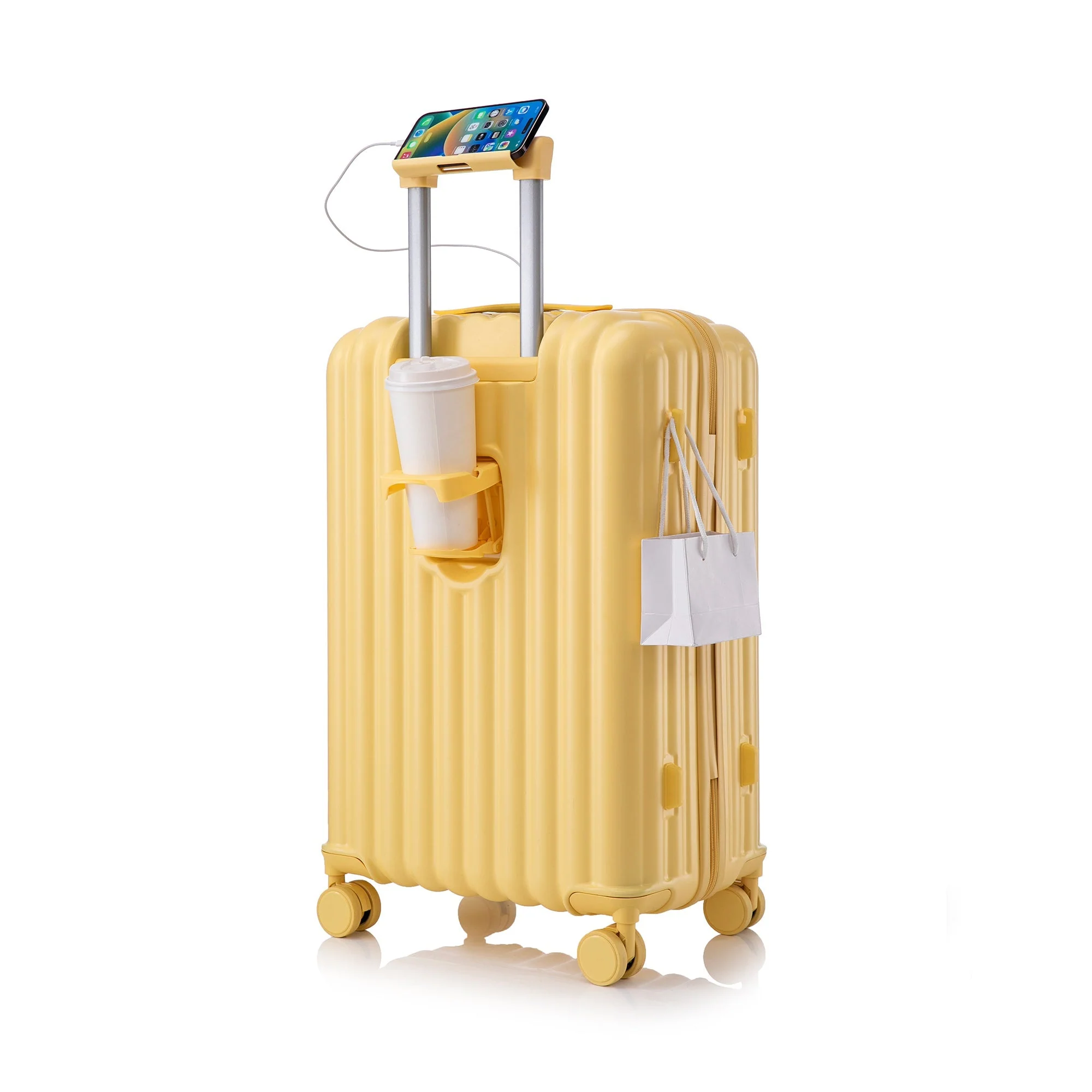 20'/24'/28' ABS Spinner Wheel Luggage Set with USB Port & Cup Holder - Image 22