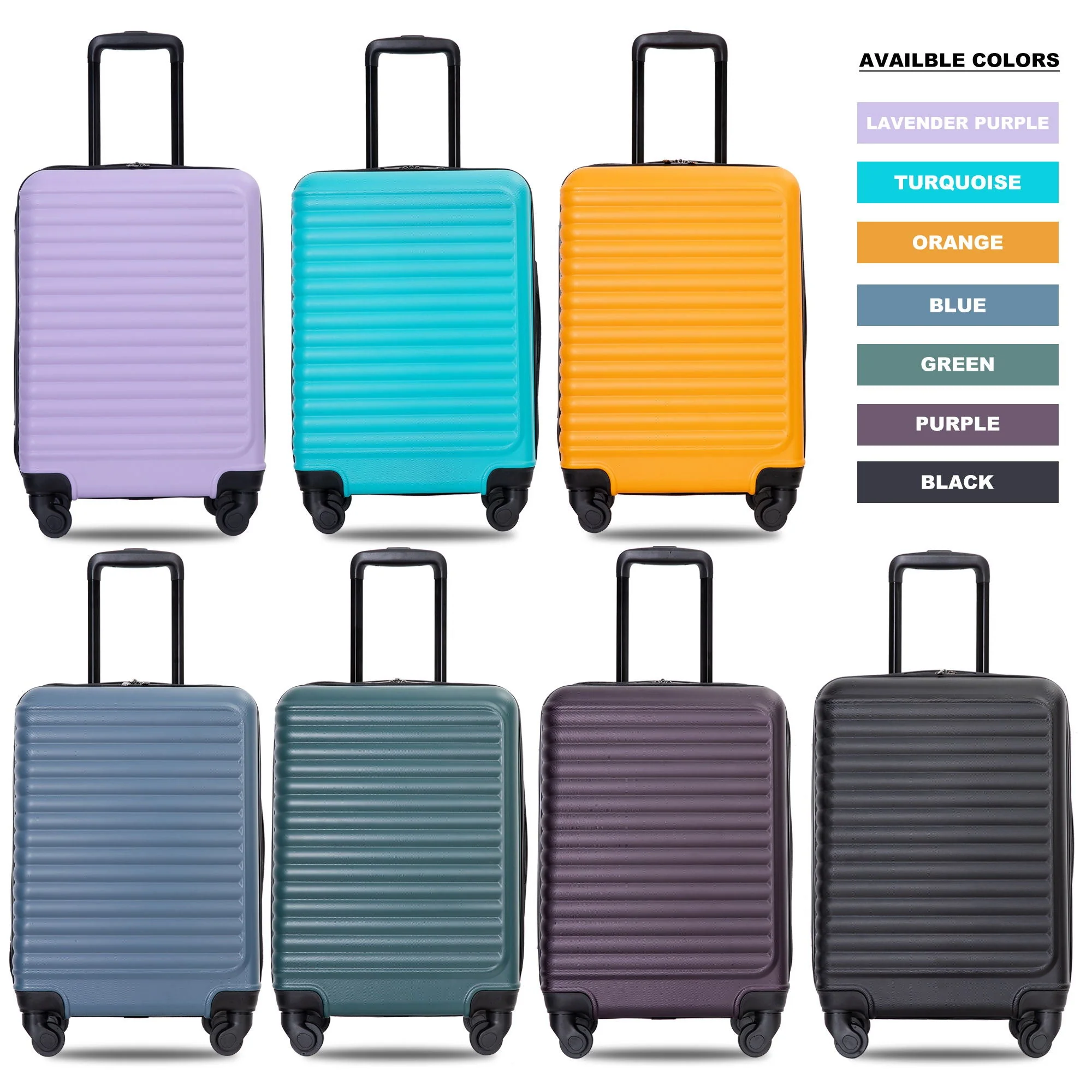 20" Carry On Lightweight Hardside Luggage with Spinner Wheels - Image 3