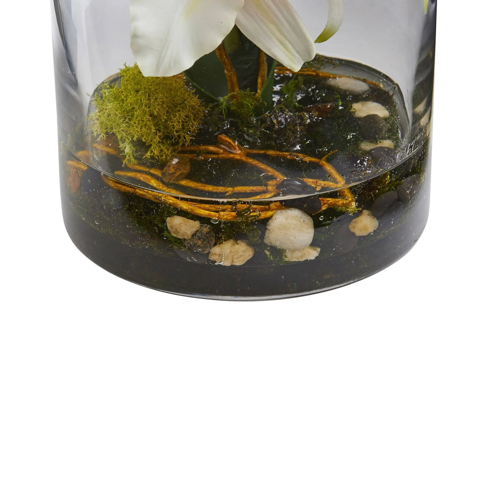 20’’ Cattleya Orchid Artificial Floral Arrangement in Cylinder Vase - Image 4