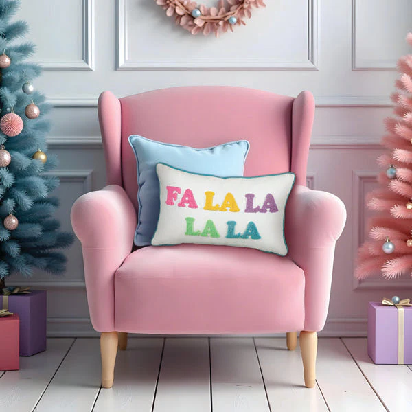 20" Fa La La La La Rectangle Pillow - Image 4