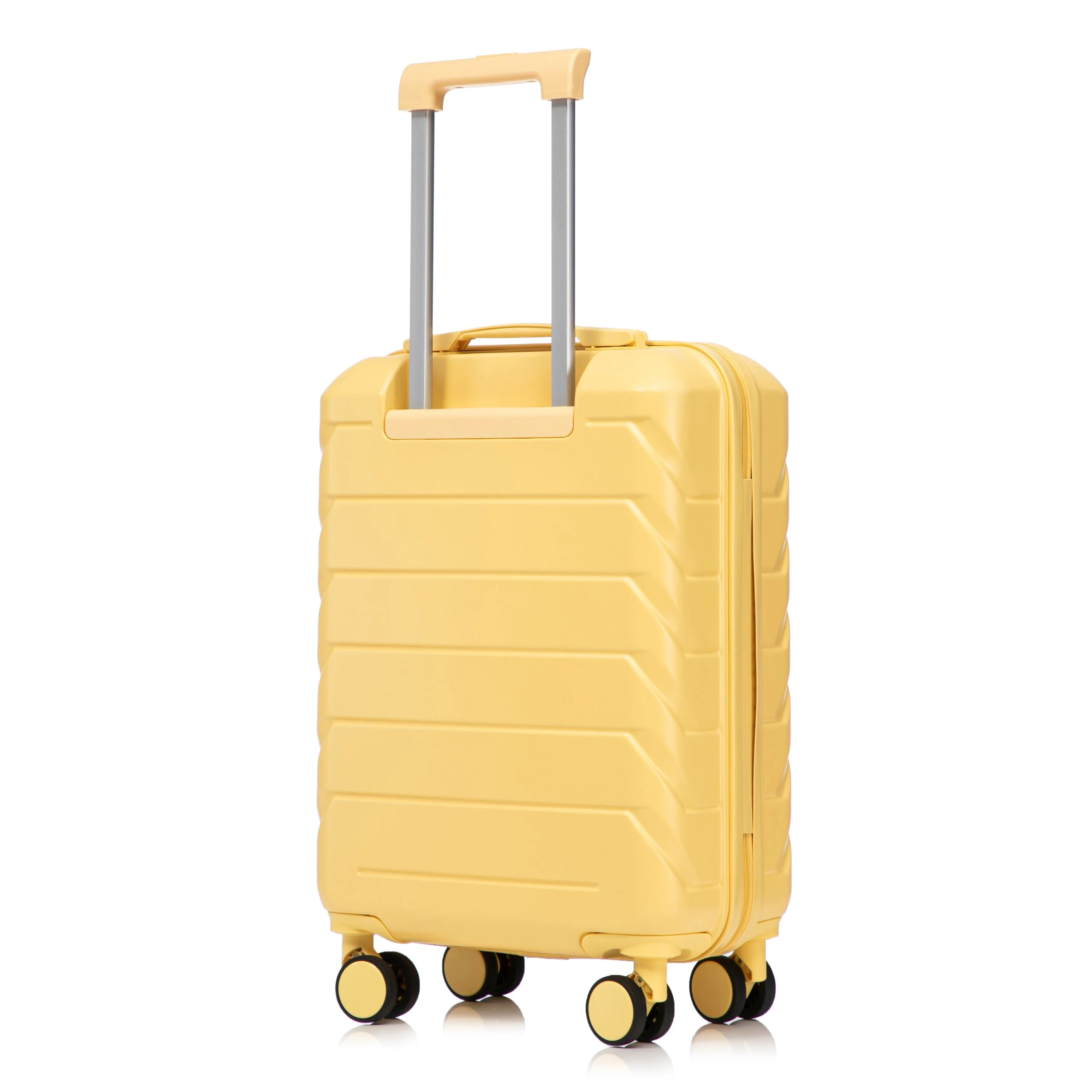 20 Inch ABS Hard Shell Travel Checked Luggage - Yellow - Image 15