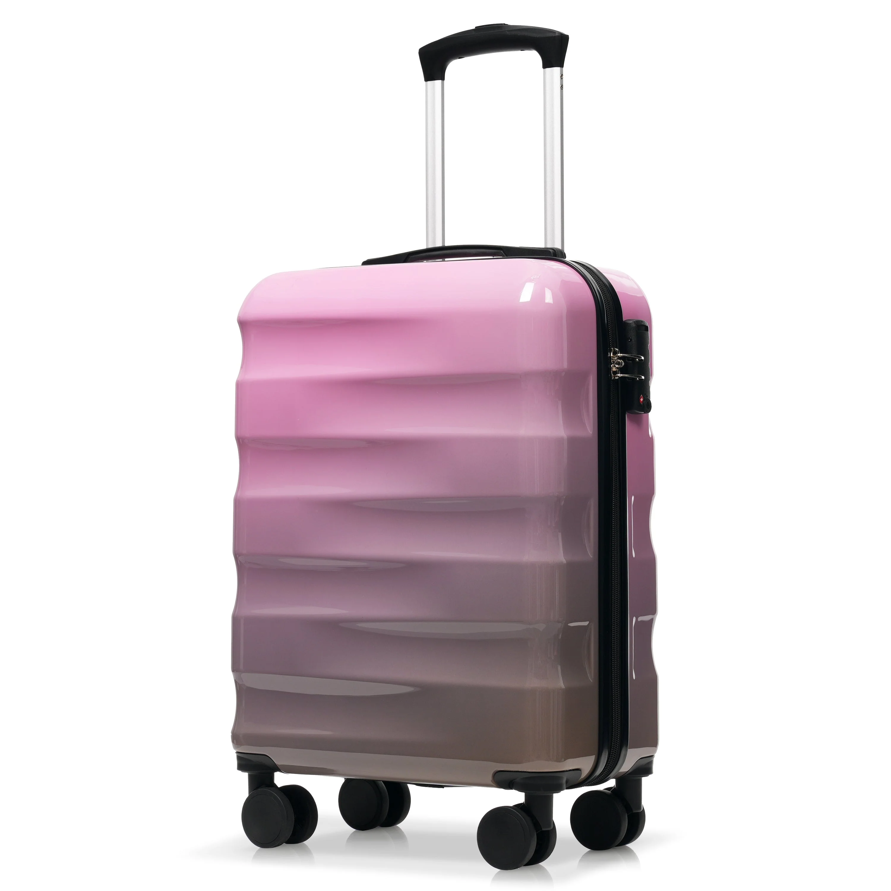 20-Inch Carry-On Suitcase with Dual Wheels and Water Bottle Holder - Image 10