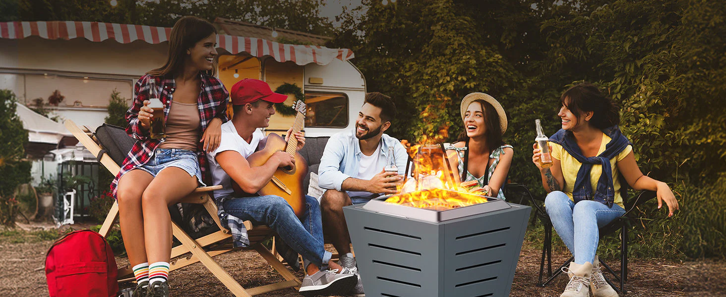 20 Inch Smokeless Fire Pit Stainless Steel Wood Burning Fireplace Haze Blue - Image 14