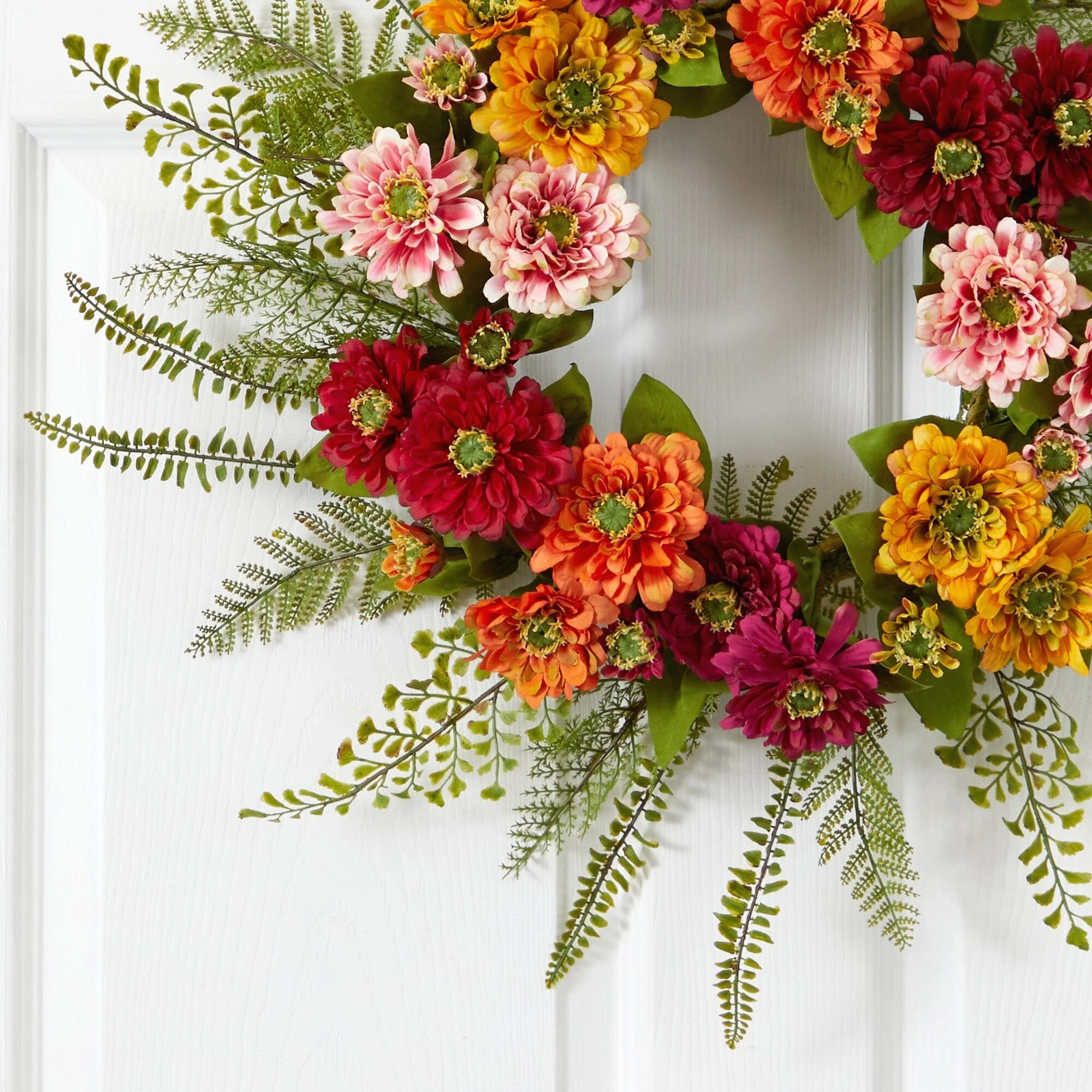 20" Mixed Flower Wreath - Image 2