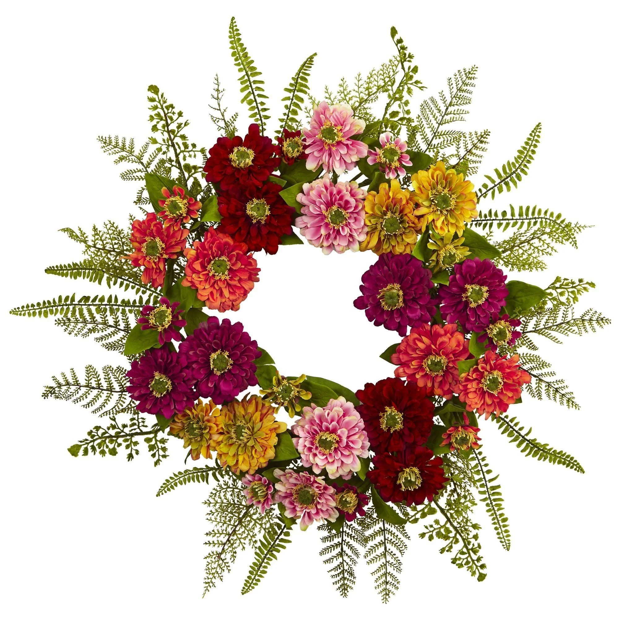 20" Mixed Flower Wreath - Image 4