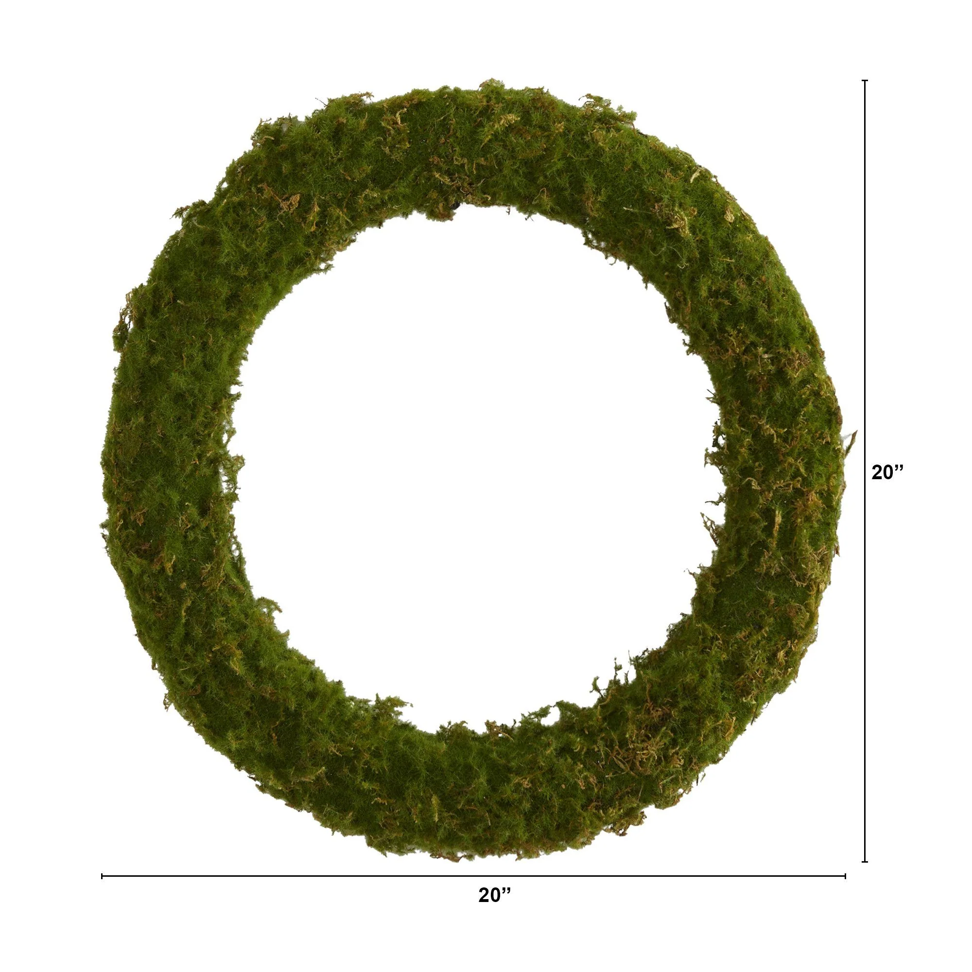 20” Moss Artificial Wreath - Image 4