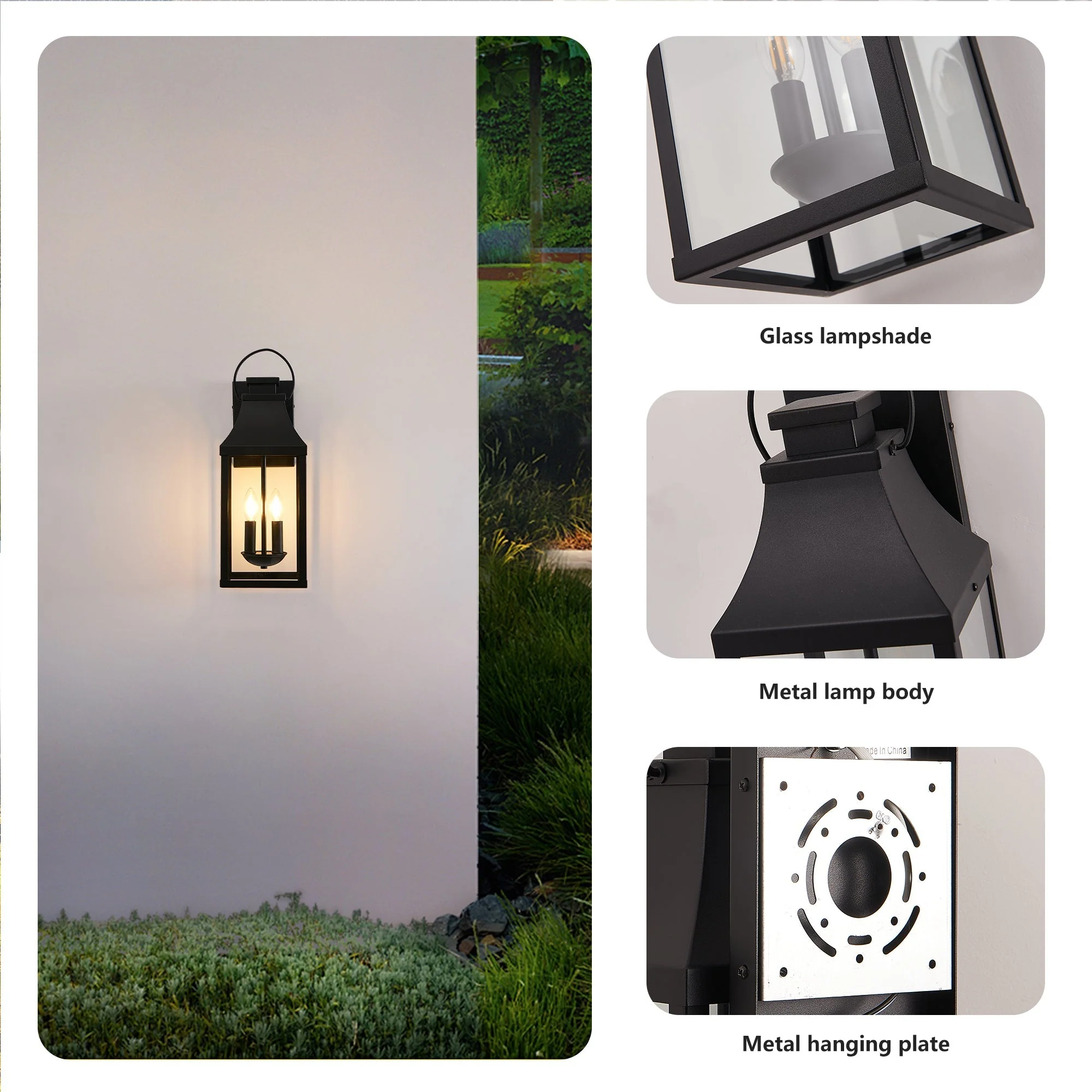 20" Outdoor Wall Light 2-Pack - Image 6