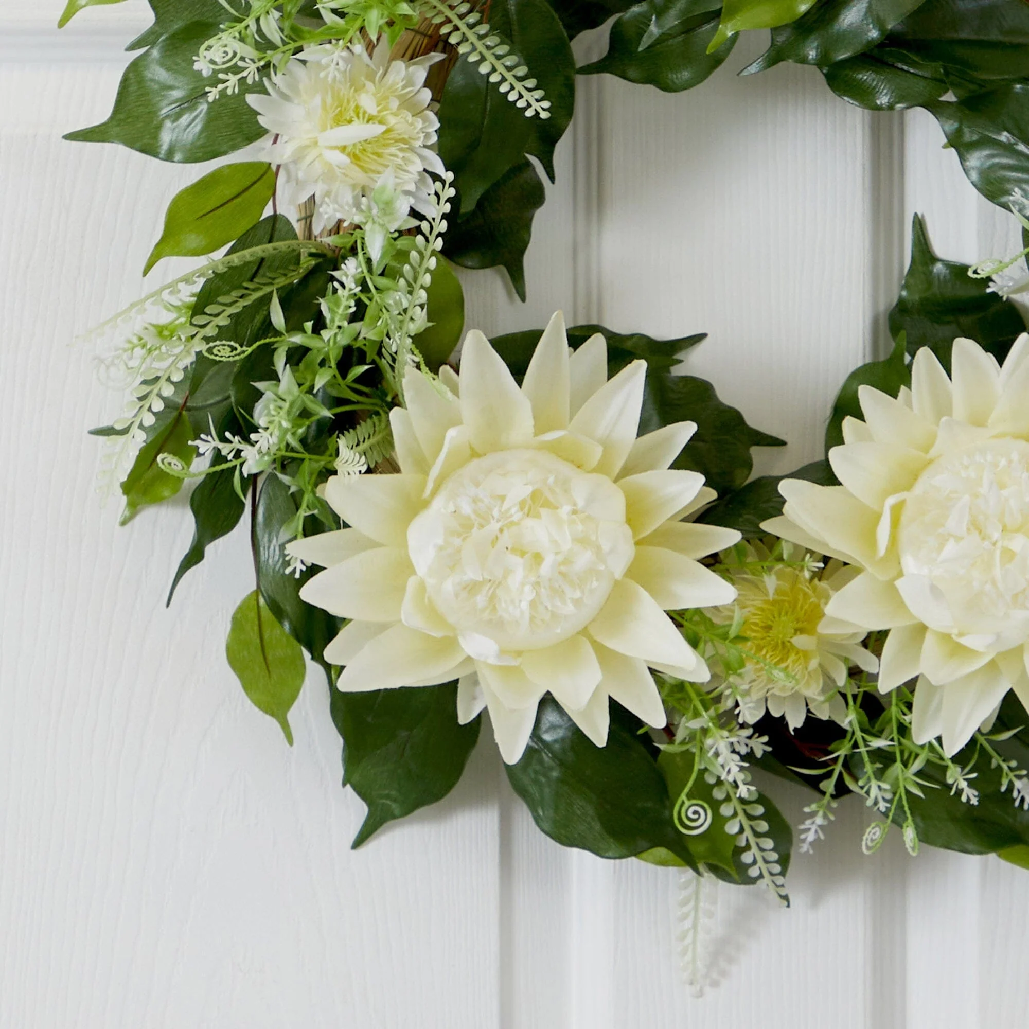 20” Protea Artificial Wreath - Image 2