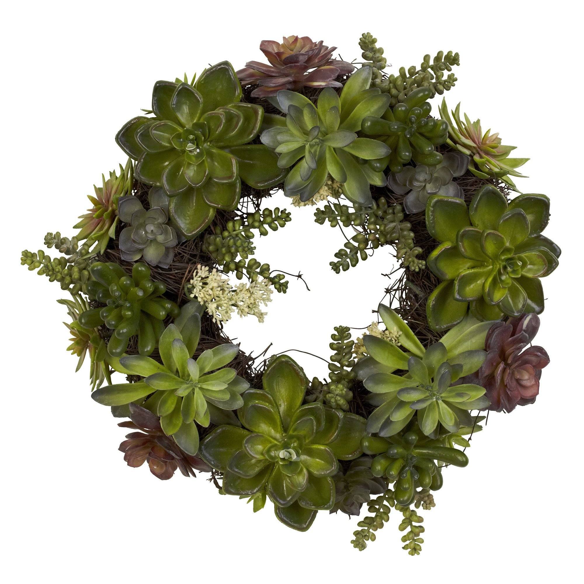 20" Succulent Wreath - Image 3
