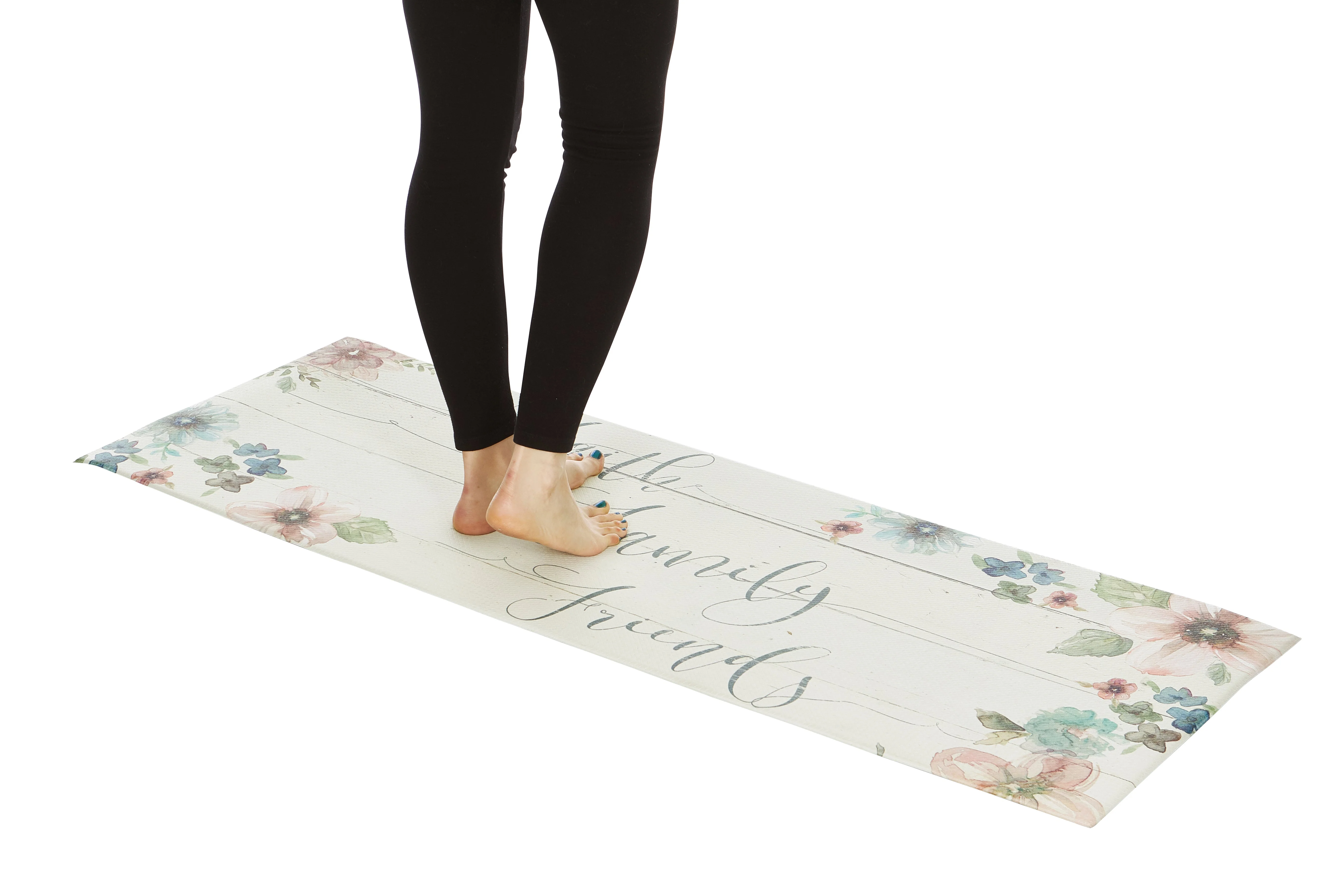 20" x 55" Chic Anti-Fatigue Memory Foam Kitchen Runner Mat (Faith Family Friends) - Image 3