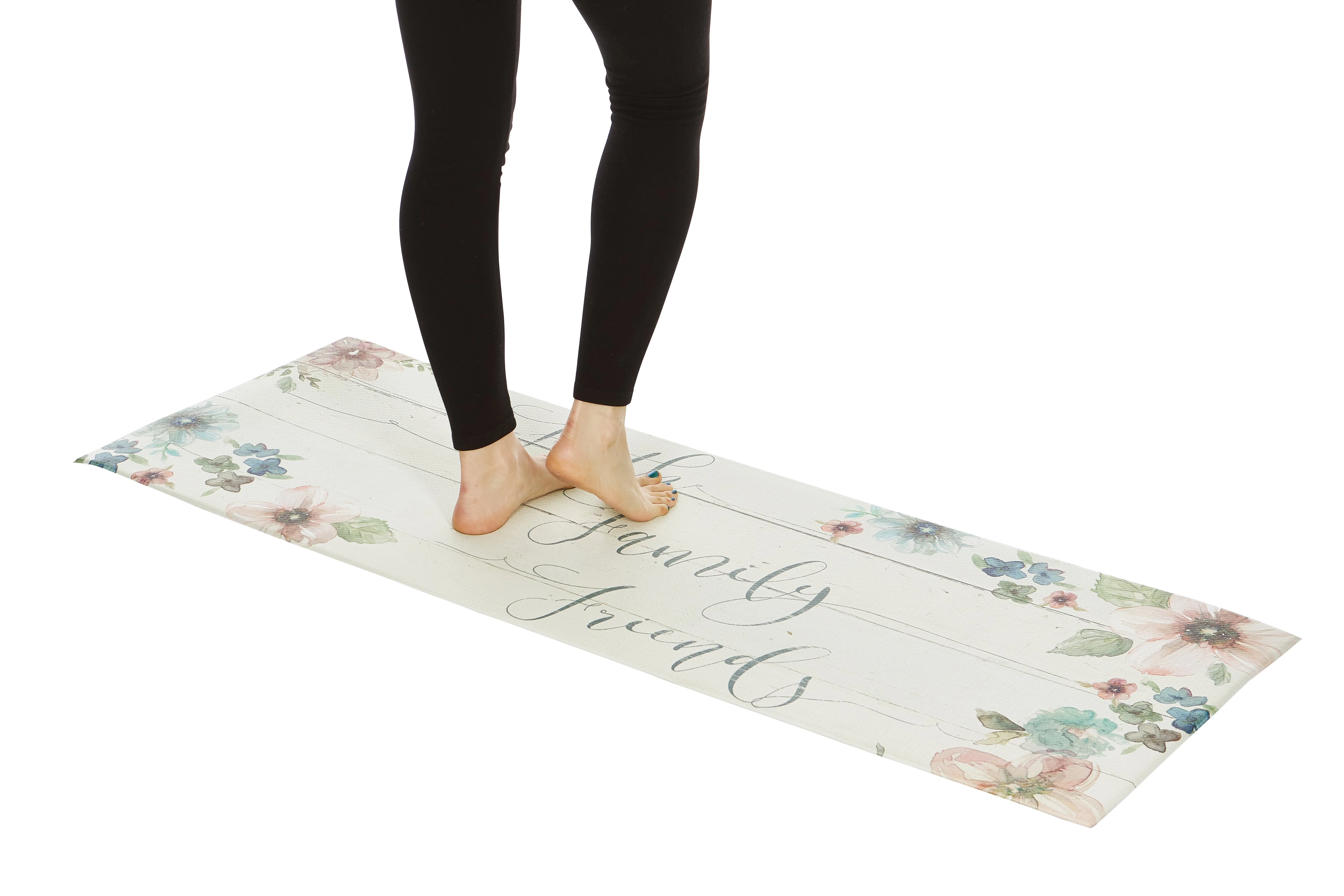 20" x 55" Chic Anti-Fatigue Memory Foam Kitchen Runner Mat (Faith Family Friends) - Image 4