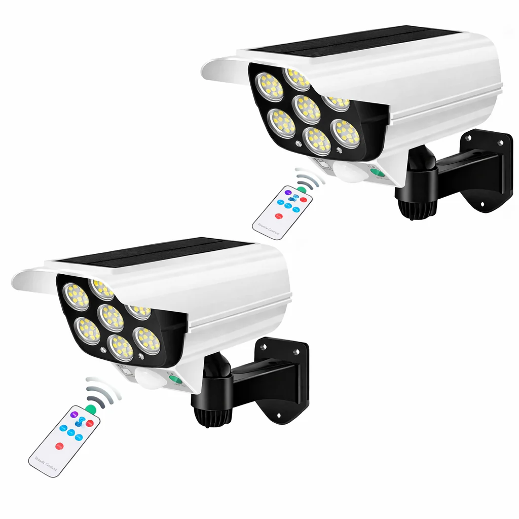2000LM Solar Motion Sensor Outdoor LED Security Floodlight Wireless 77LED Light - Image 9