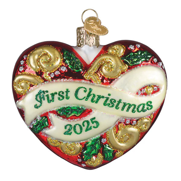2025 First Christmas Heart Ornament - Image 2