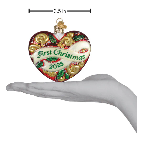 2025 First Christmas Heart Ornament - Image 5