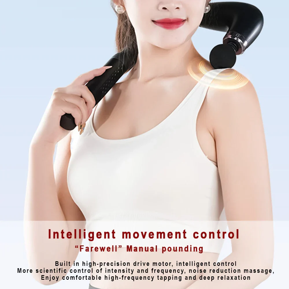 2025 Smart Fascia Massage Gun Electric Muscle Massager Handheld Back Hammer Tool - Image 5
