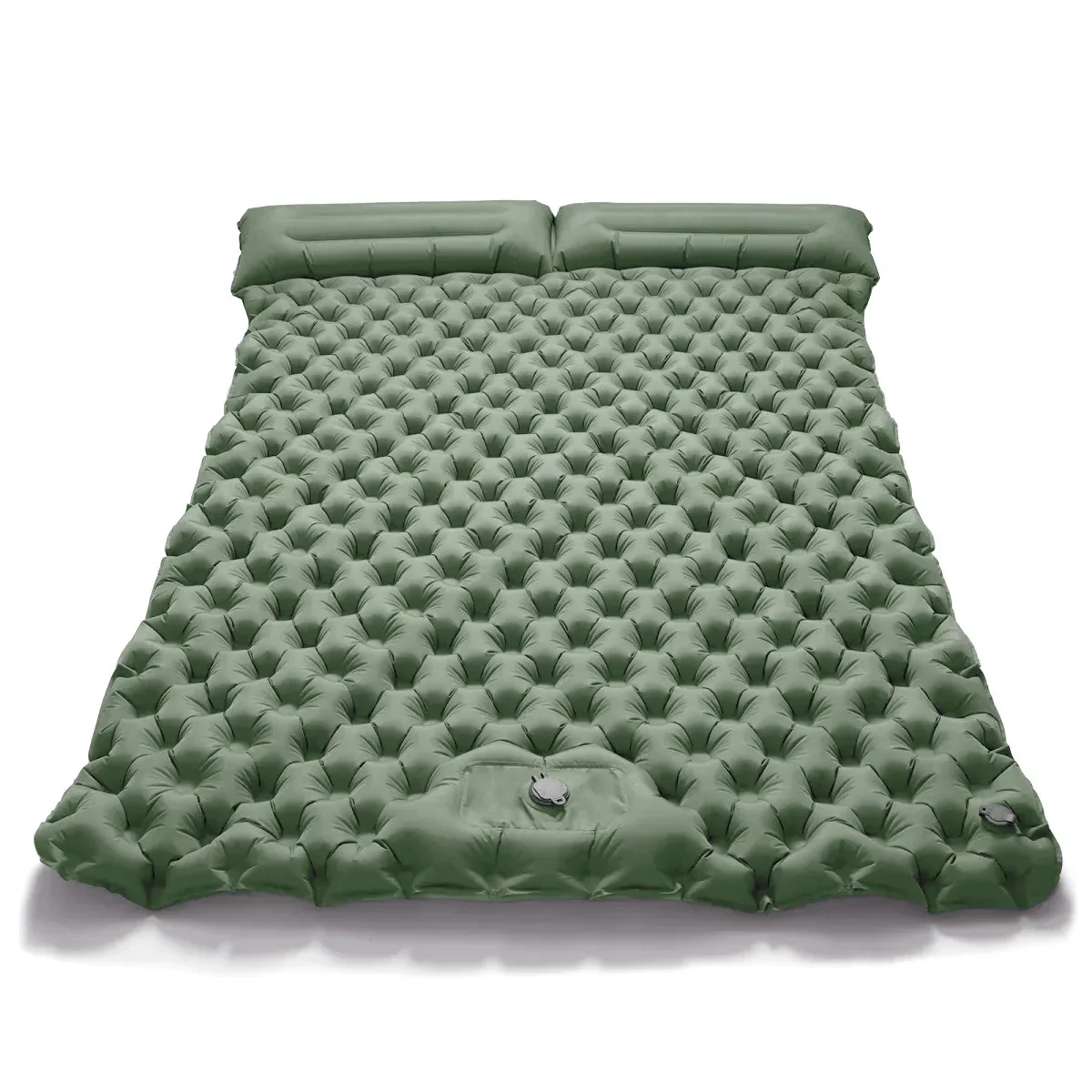 2025 Upgrade Double Air Mattress Camping Inflatable Bed Built-in Pump Waterproof - Image 12