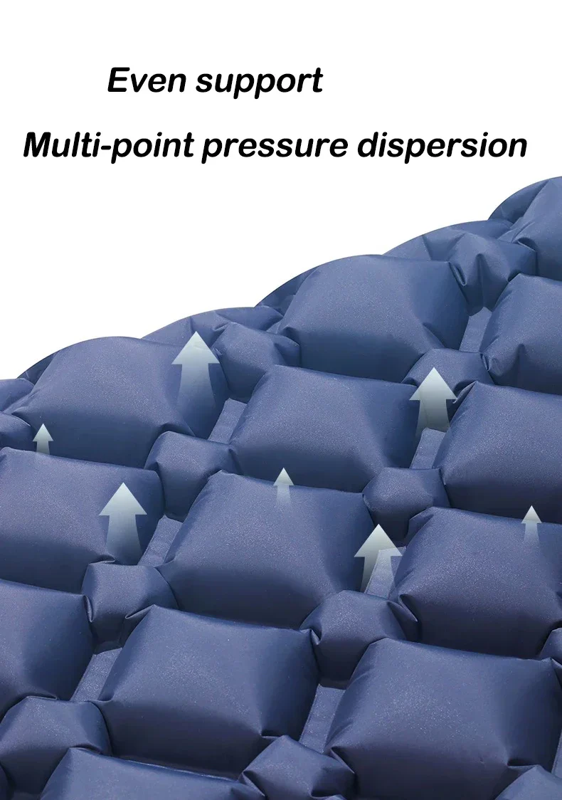 2025 Upgrade Double Air Mattress Camping Inflatable Bed Built-in Pump Waterproof - Image 6