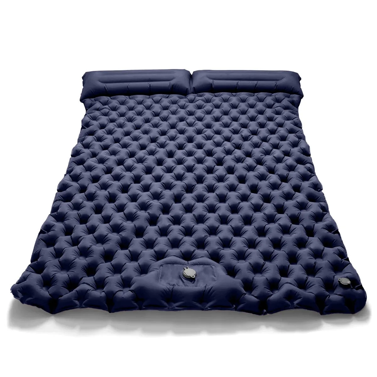 2025 Upgrade Double Air Mattress Camping Inflatable Bed Built-in Pump Waterproof - Image 8