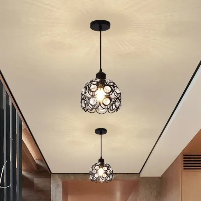 20cm Iron Art Ceiling Lamp European Style Indoor E27 Romantic Ambient Light - Image 2