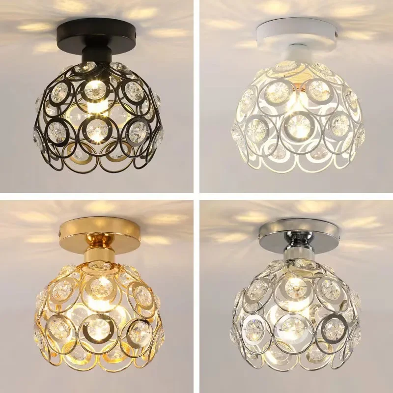 20cm Iron Art Ceiling Lamp European Style Indoor E27 Romantic Ambient Light - Image 3