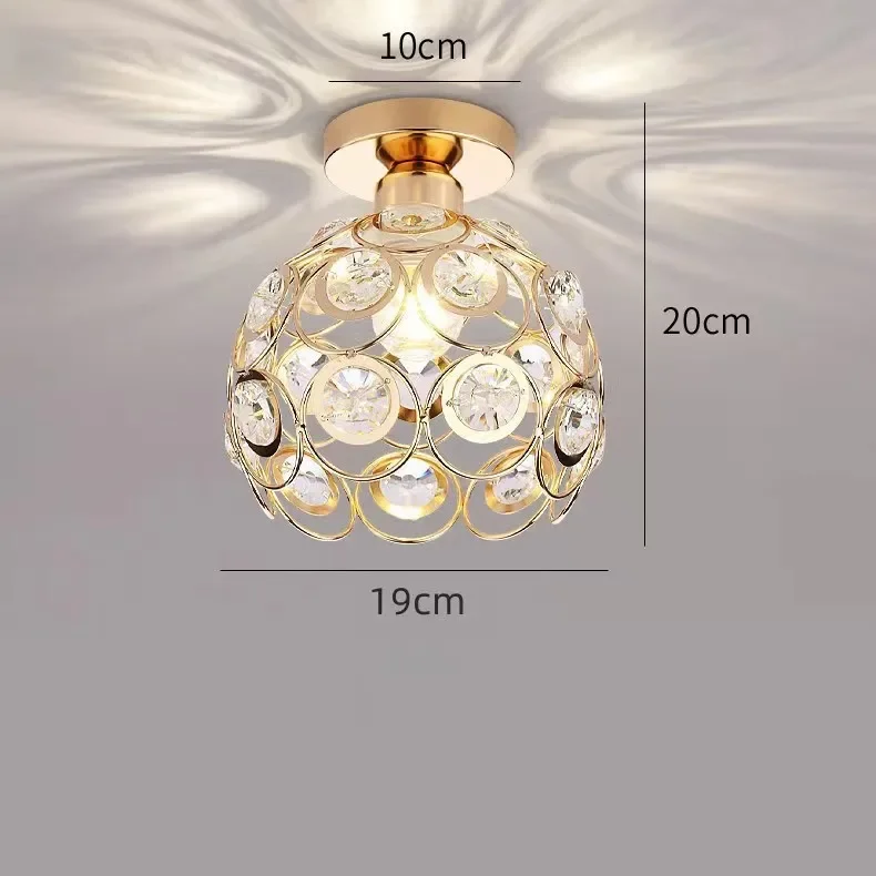 20cm Iron Art Ceiling Lamp European Style Indoor E27 Romantic Ambient Light - Image 8