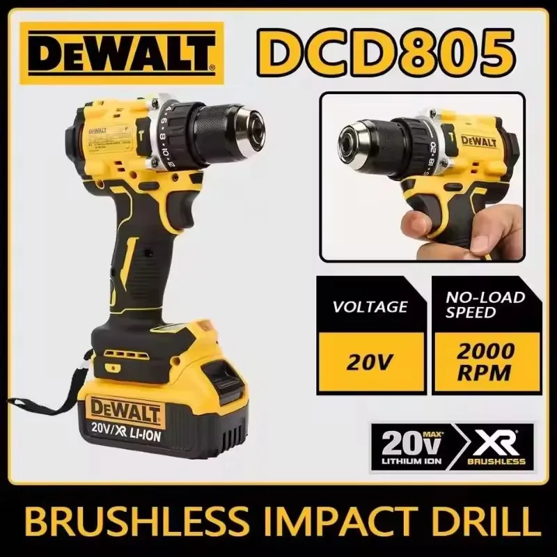 20V Brushless Cordless Impact Drill Electric Screwdriver Multi Function Tool - Image 3