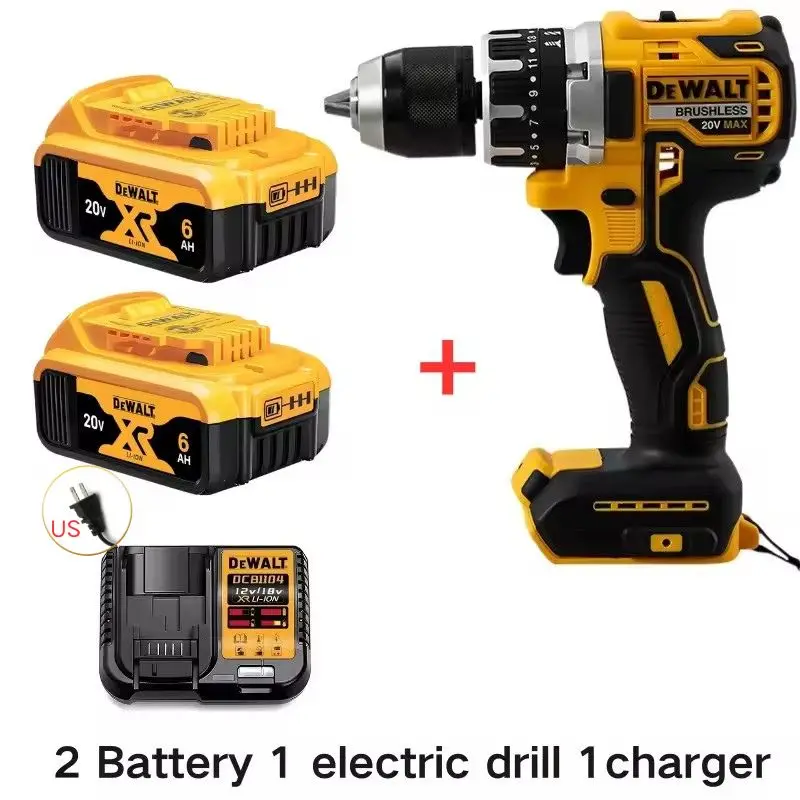 20V Cordless Brushless Impact Drill Rechargeable Power Tool for Home & DIY - Image 8