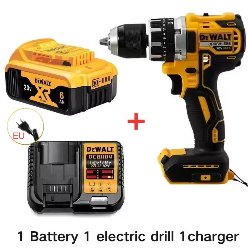 20V Cordless Brushless Impact Drill Rechargeable Power Tool for Home & DIY - Image 9