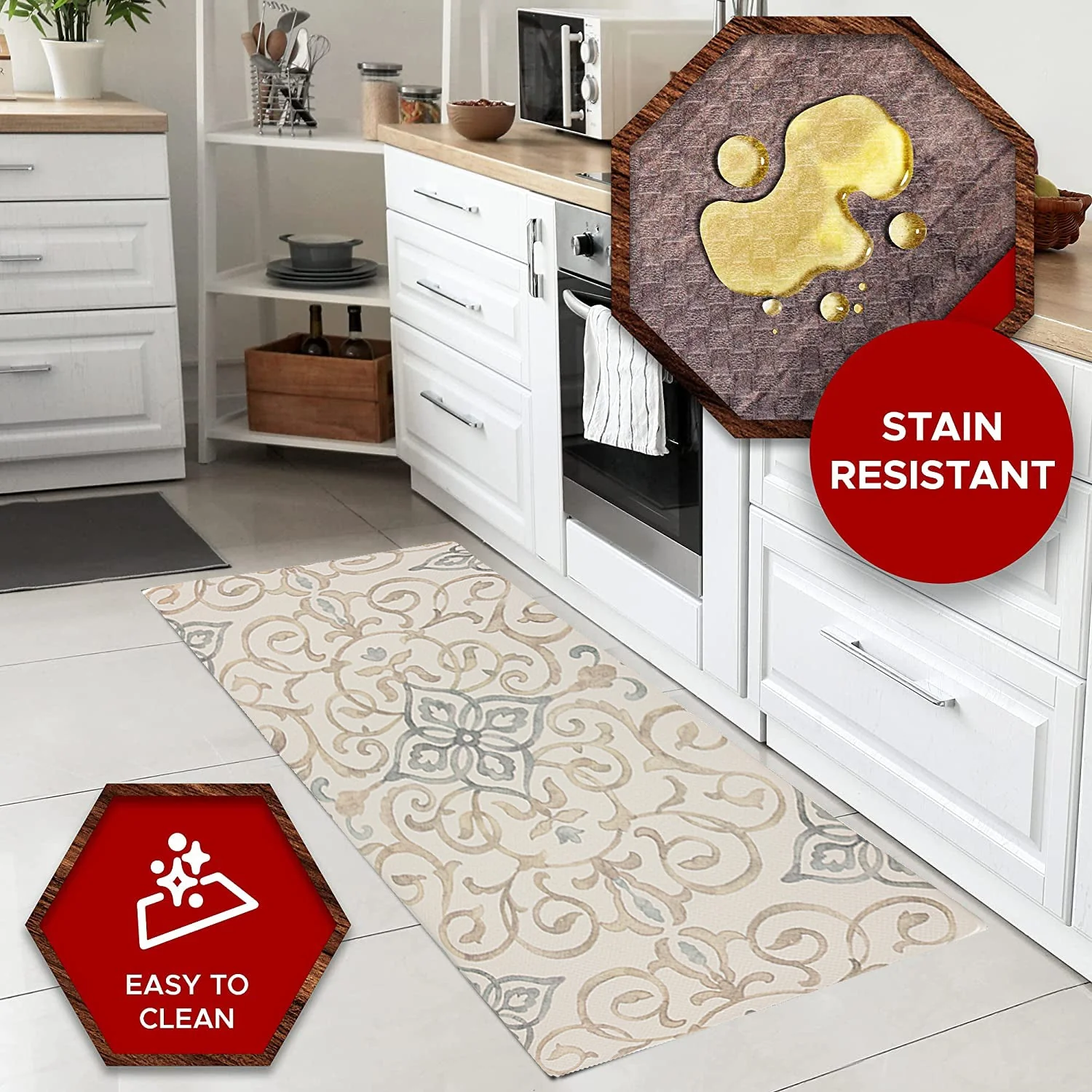 20"x39" Anti-Fatigue Embossed Floor Mat (Rustic Medallion) - Image 6