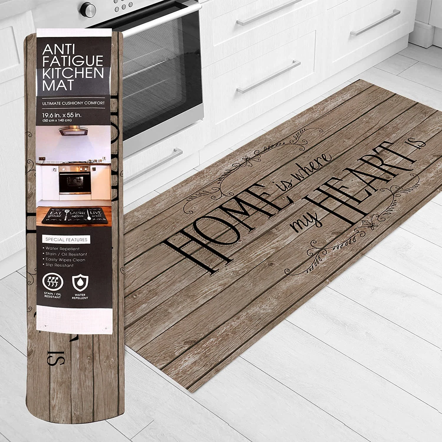 20"x55" Oversized Cushioned Anti-Fatigue Kitchen Runner Mat - Image 6