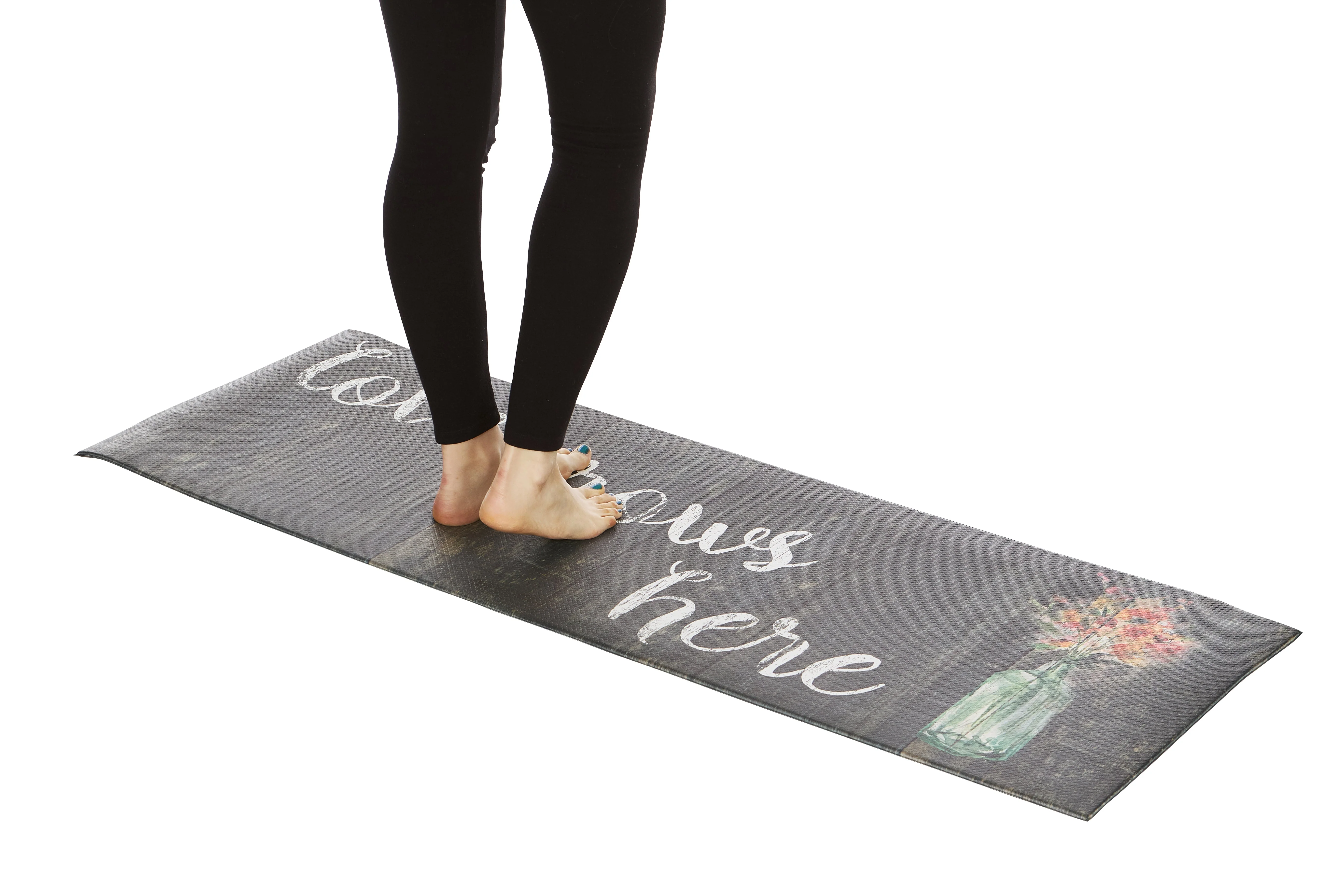 20"x55" Oversized Cushioned Anti-Fatigue Kitchen Runner Mat (Love Grows Here) - Image 2