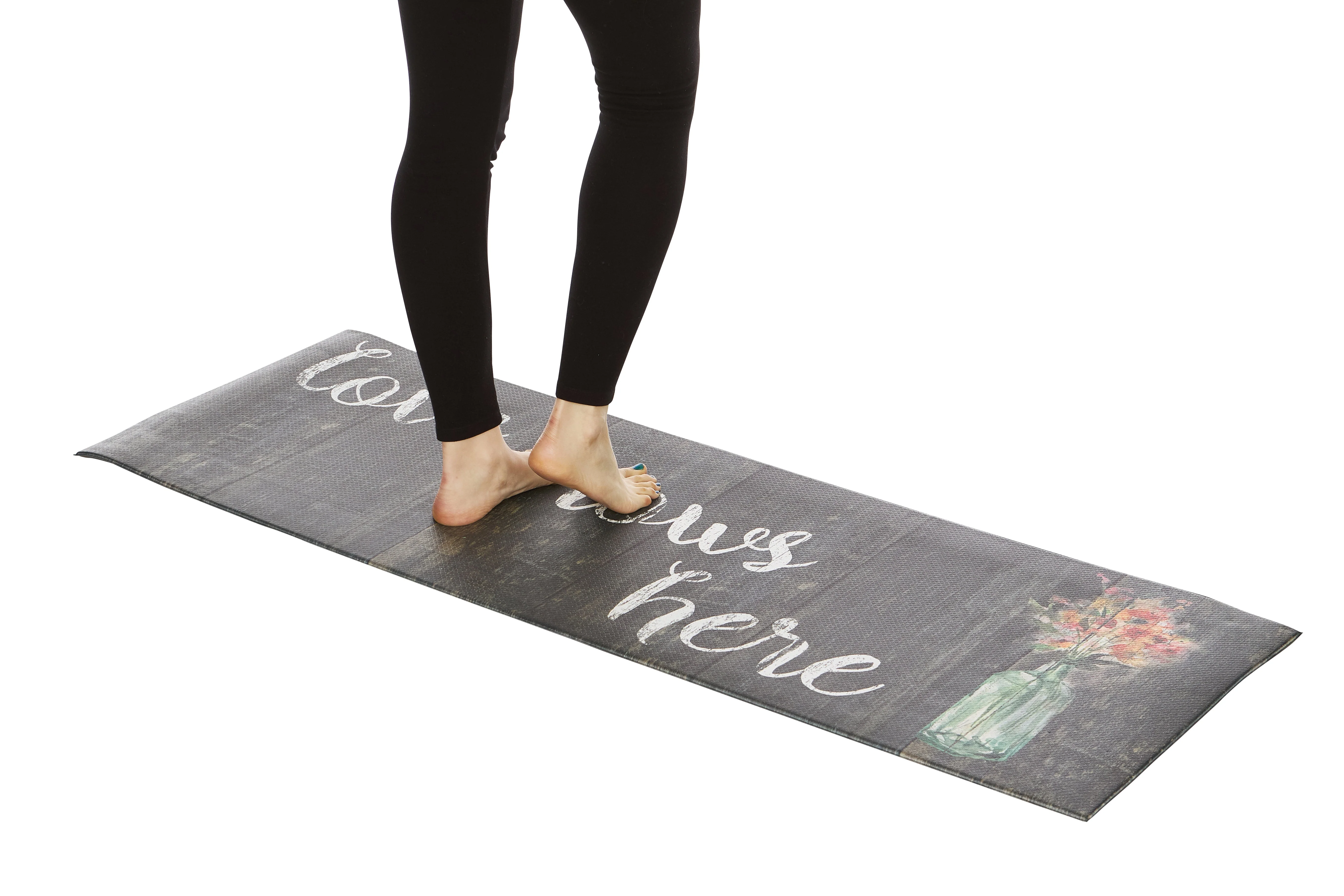 20"x55" Oversized Cushioned Anti-Fatigue Kitchen Runner Mat (Love Grows Here) - Image 3