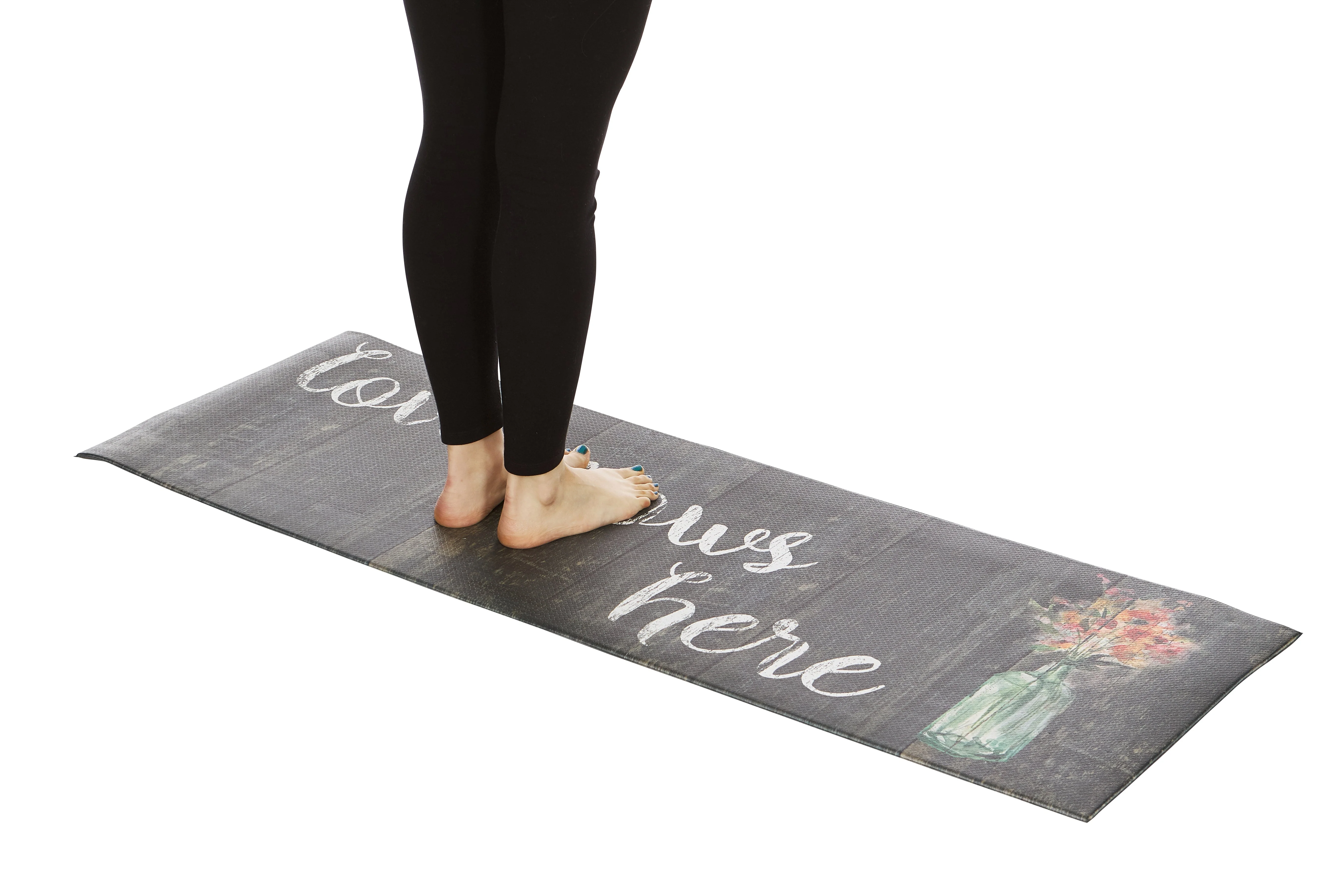 20"x55" Oversized Cushioned Anti-Fatigue Kitchen Runner Mat (Love Grows Here) - Image 4