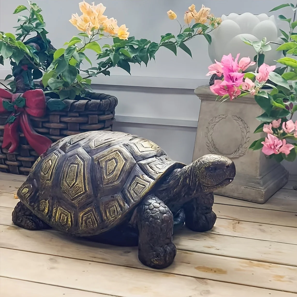 21.3' Large Realistic Resin Turtle Statue - Image 6