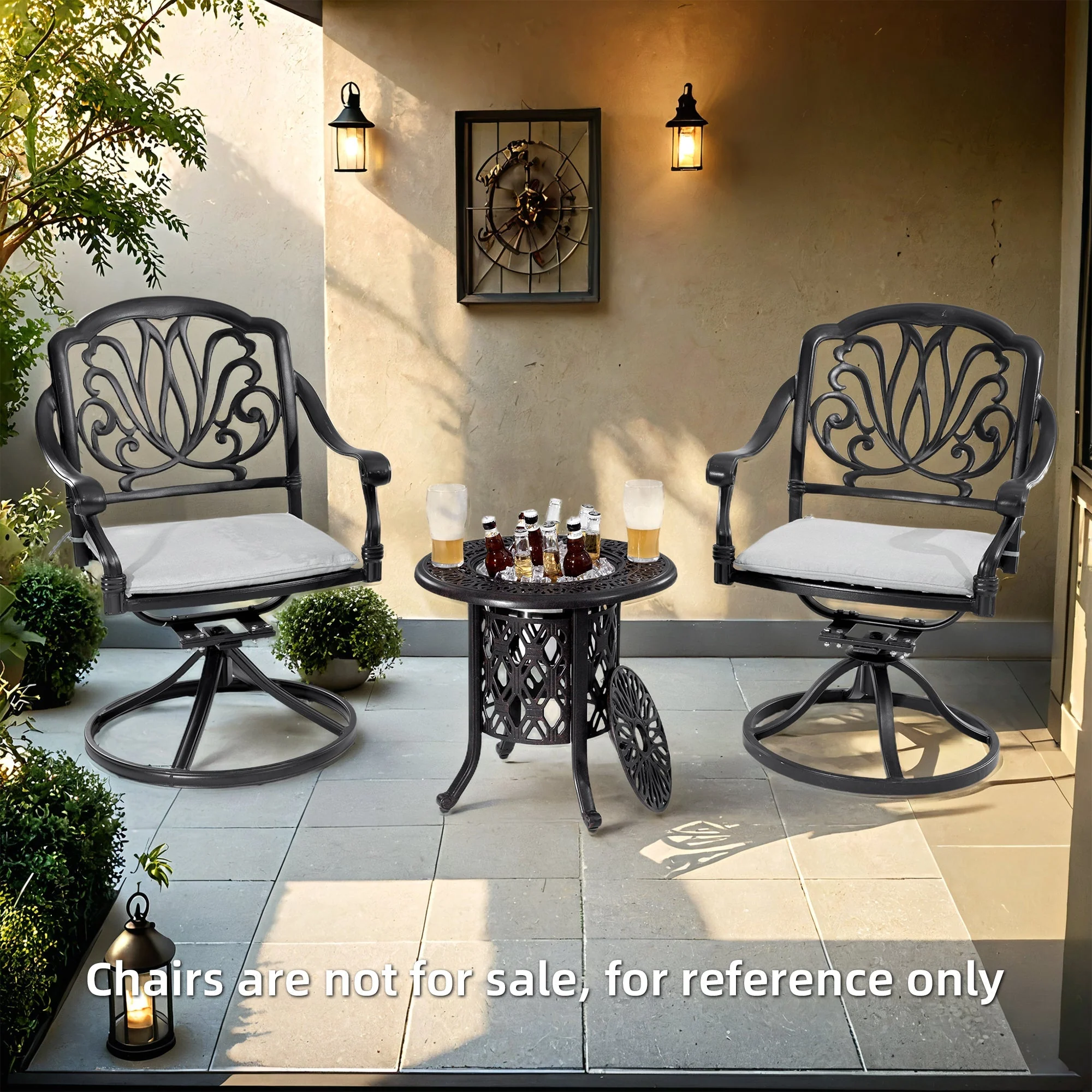 21-Inch Side Table with Removable Ice Bucket - Image 9
