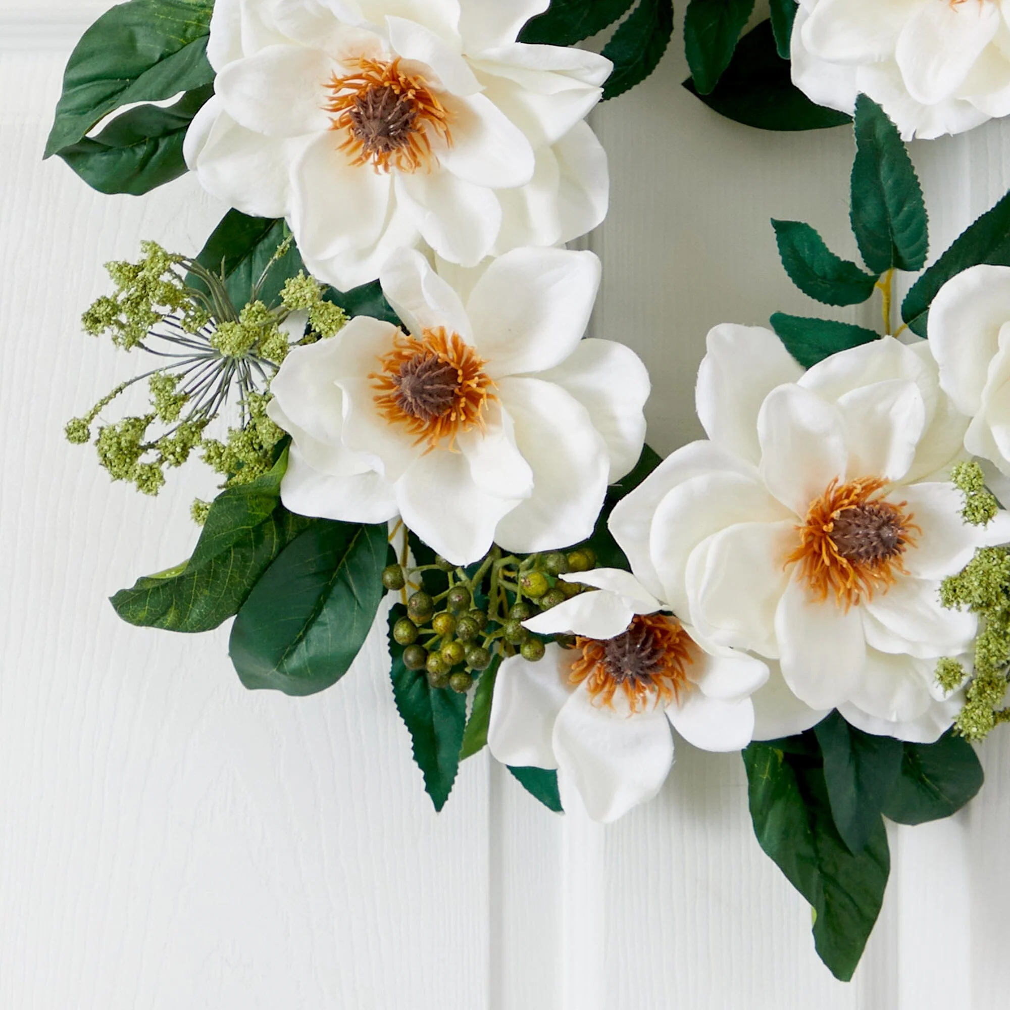 22" Magnolia Wreath - Image 2
