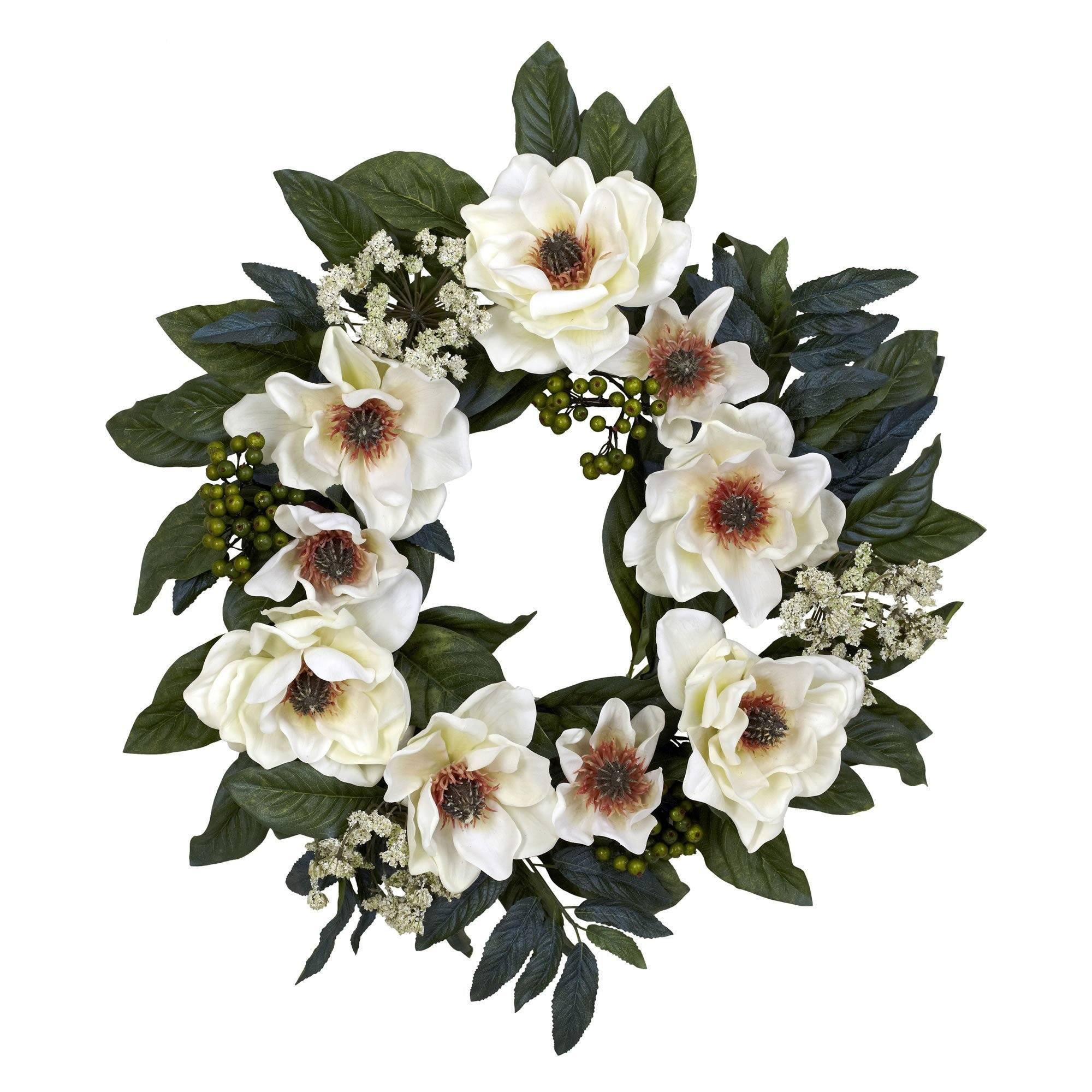 22" Magnolia Wreath - Image 3