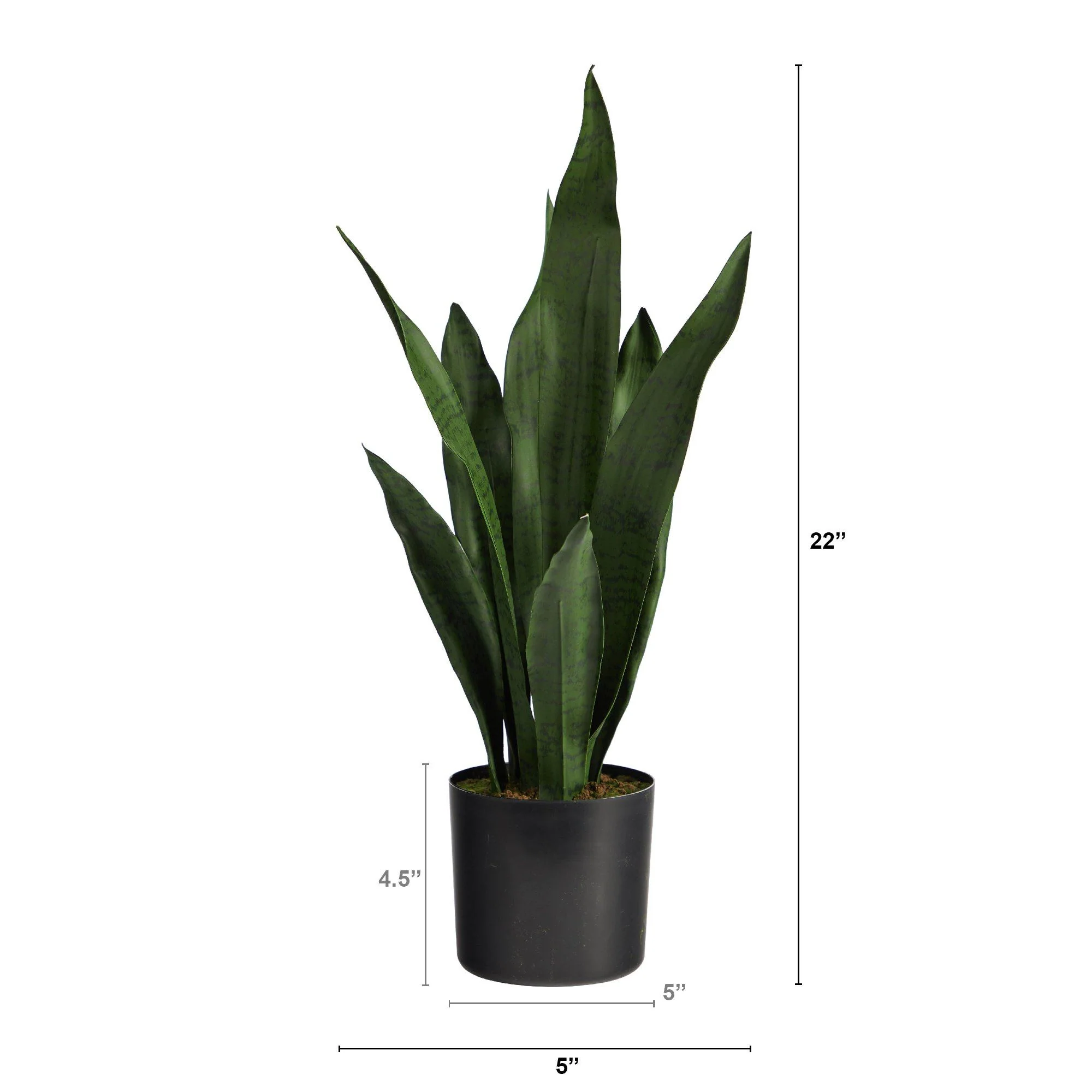 22" Sansevieria Artificial Plant - Image 2