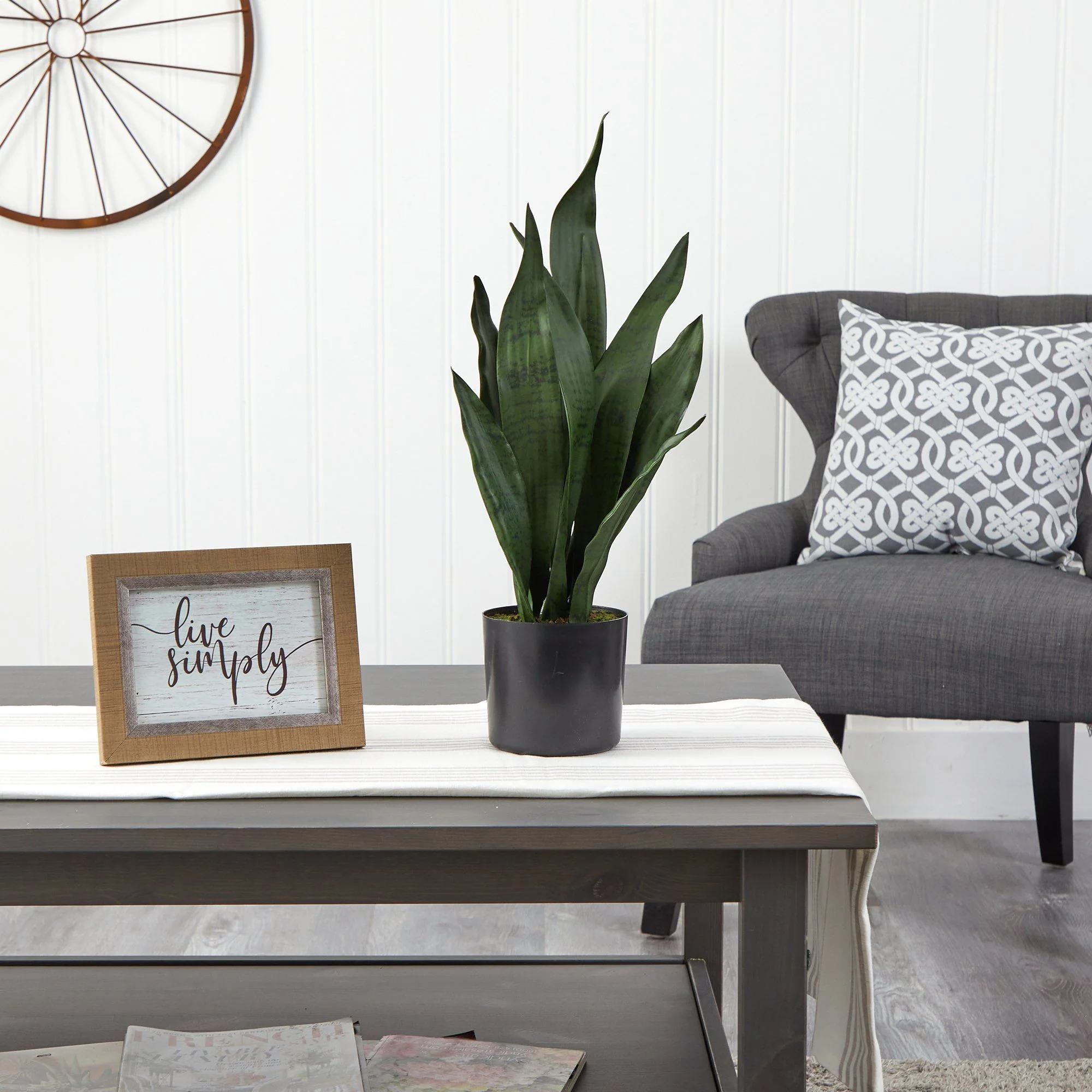22" Sansevieria Artificial Plant - Image 3