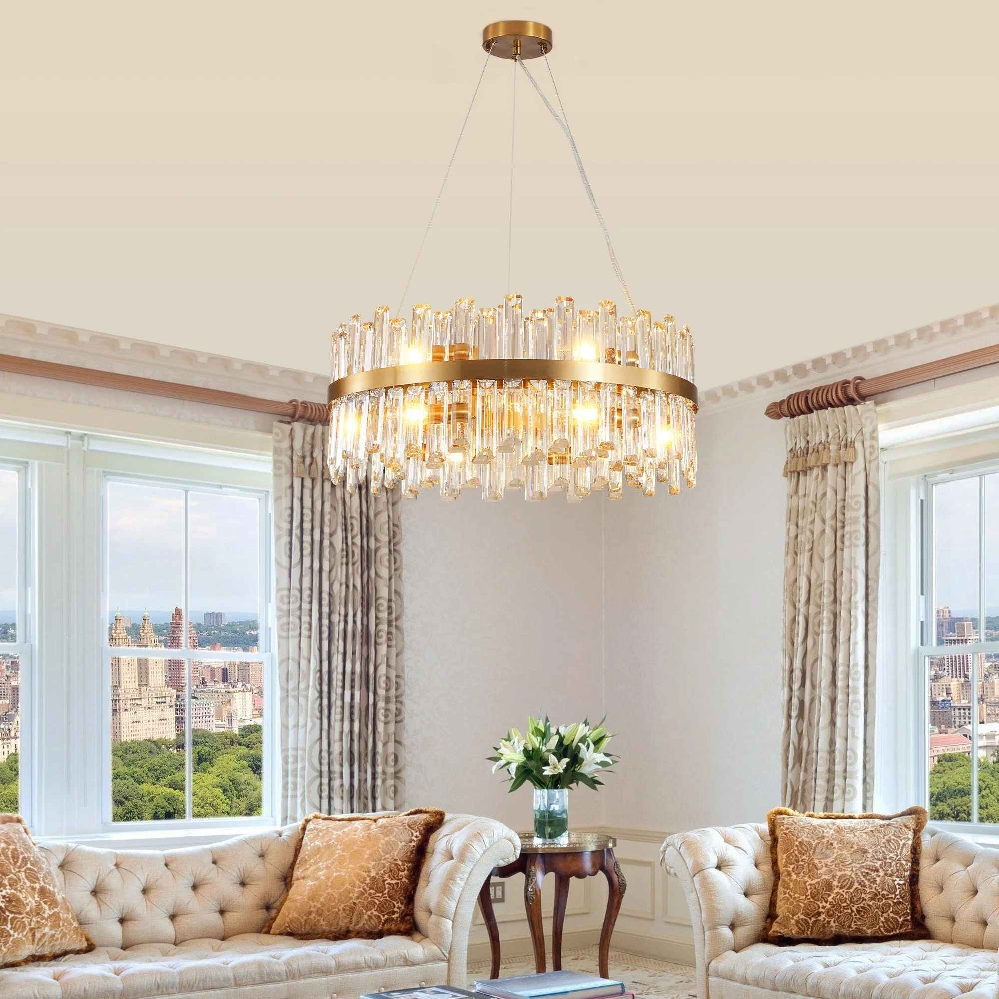 23.6 Inches Luxury Crystal Chandelier - Image 2