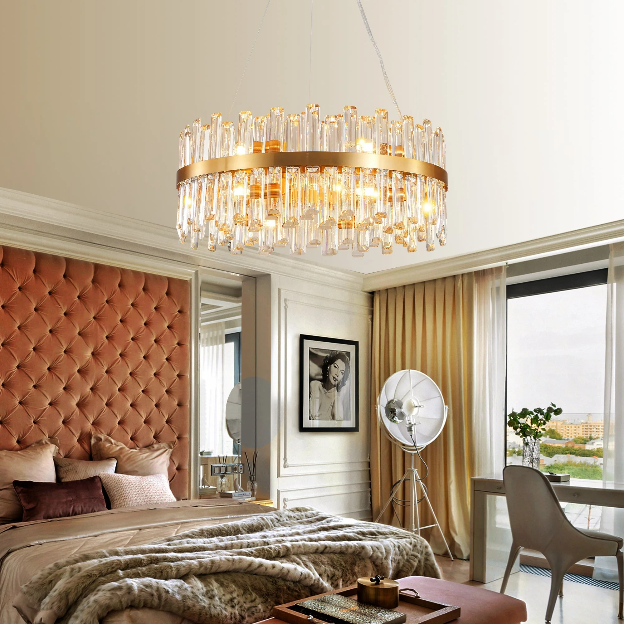 23.6 Inches Luxury Crystal Chandelier - Image 3