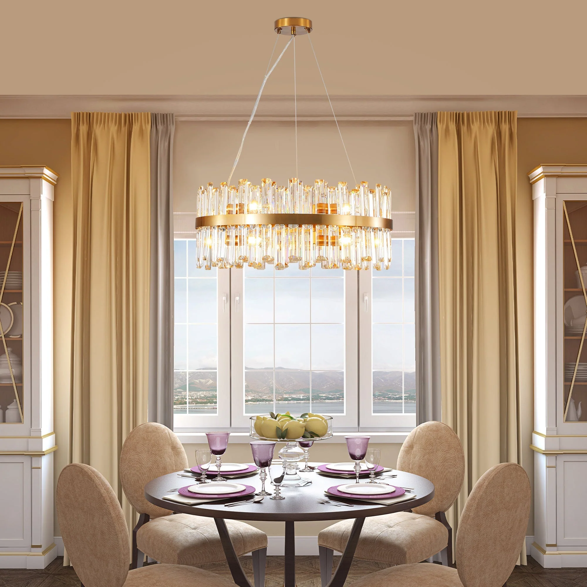 23.6 Inches Luxury Crystal Chandelier - Image 4