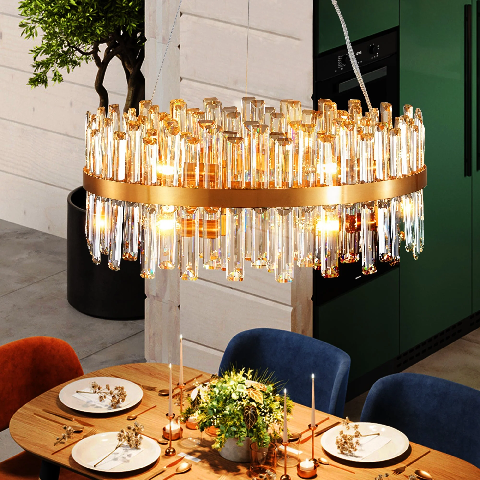 23.6 Inches Luxury Crystal Chandelier - Image 5