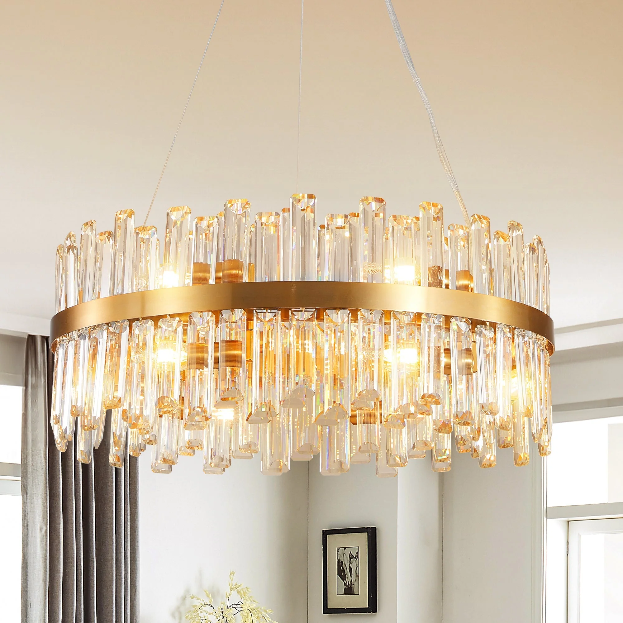 23.6 Inches Luxury Crystal Chandelier - Image 6