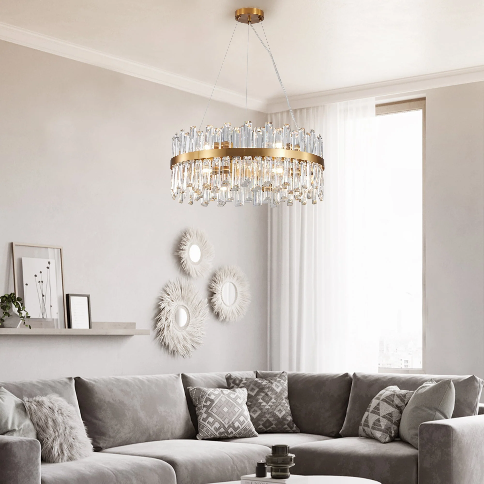 23.6 Inches Luxury Crystal Chandelier - Image 8