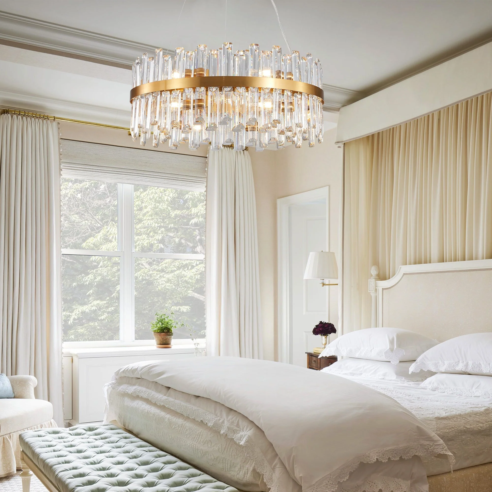 23.6 Inches Luxury Crystal Chandelier - Image 9