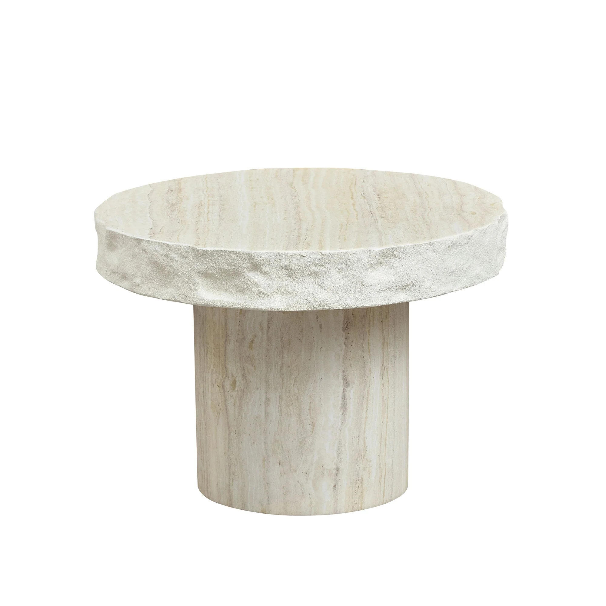 23.82 Inch Faux MARS Textural Patterns Coffee Table - Image 14